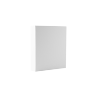 White box mockup cutout, Png file