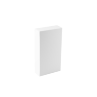 White box mockup cutout, Png file