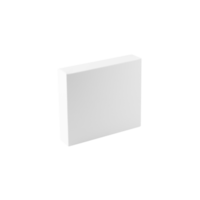 bianca scatola modello ritagliare, png file