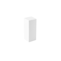 White box mockup cutout, Png file