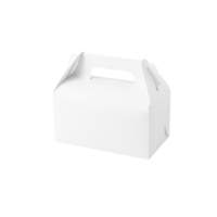 White food box mockup cutout, Png file