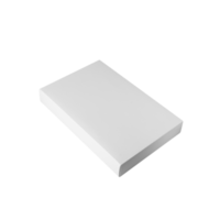 White box mockup cutout, Png file