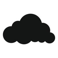 Layered rain cloud icon, simple style. vector