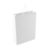 recorte de sacola de compras branca, arquivo png
