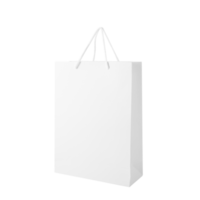 White shopping bag cutout, Png file