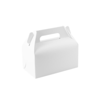 White food box mockup cutout, Png file