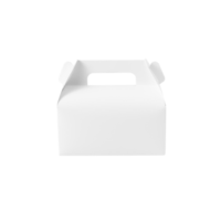 White food box mockup cutout, Png file