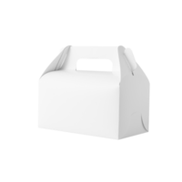 White food box mockup cutout, Png file