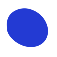 coup de pinceau coloré couleur bleu noël cercle rond couleur peinture png