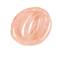 borsta stroke färgrik Färg orange vatten Färg cirkel runda Färg måla png