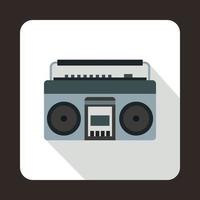 Boom box or radio cassette tape player icon vector