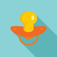 Soft nipple icon, flat style vector