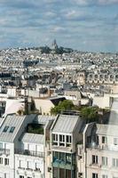 hermosa vista aérea de parís desde la terraza pompidou foto