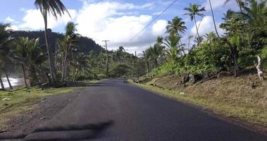 schöne aufnahmen von der wilden küste von dominica, karibik video