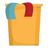 Bucket icon, flat style vector