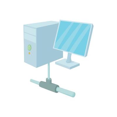 Computer icon, cartoon style