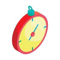 Stopwatch icon in cartoon style vector