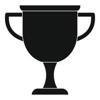 Cup award icon vector simple