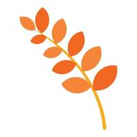 Branch of tree autumn icon, flat style vector