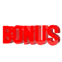 de bonus 3d PNG beeld