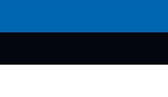 imagen de la bandera de estonia vector