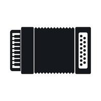 Accordion icon, simple style vector