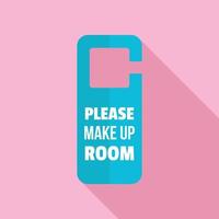 Please make up room hanger icon, flat style vector