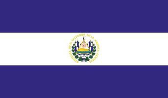 imagen de la bandera salvadoreña vector