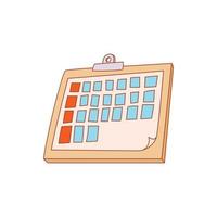 Tablet folder icon, cartoon style vector