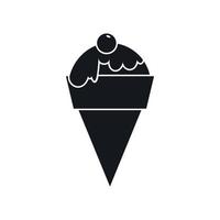 icono de helado, estilo simple vector