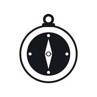 Compass icon, simple style vector