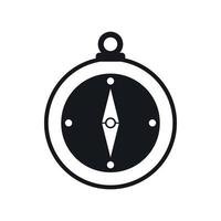 Compass icon, simple style vector