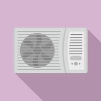 Outdoor air conditioner fan icon, flat style vector