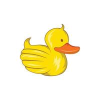 Rubber duck icon, cartoon style vector