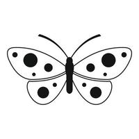 Butterfly icon, simple style. vector