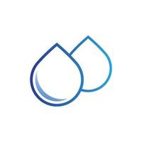 Water drop logo template vector