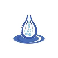 Water drop logo template vector