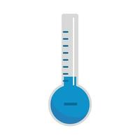 Thermometer cold icon, flat style vector