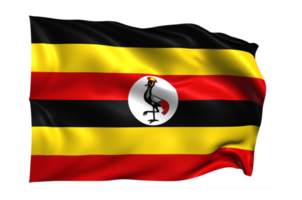 território de uganda acenando bandeira png