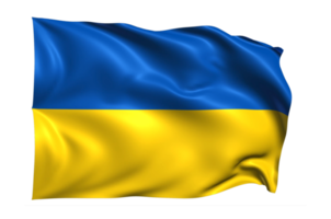 Ucraina territorio agitando bandiera png