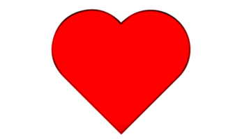 ame o ícone do amor do coração no fundo transparente png