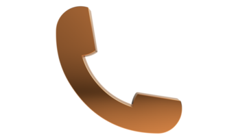 Phone call auricular PNG icon on transparent background