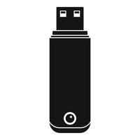 Digital flash drive icon, simple style vector