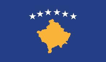 imagen de la bandera de kosovo vector