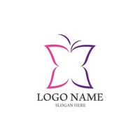 Butterfly logo icon vector design