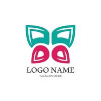 Butterfly logo icon vector design