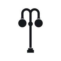 Street lamp icon, simple style vector