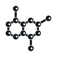 icono de molécula, estilo simple vector