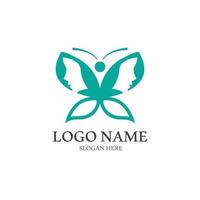 Butterfly logo icon vector design