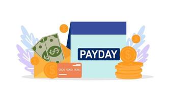 Payment day sale illustration concept vector